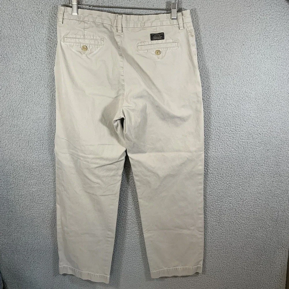 Banana Republic Pants Men 33x32 Tan Khakis‎ Chinos Relaxed Fit Dawson Normcore